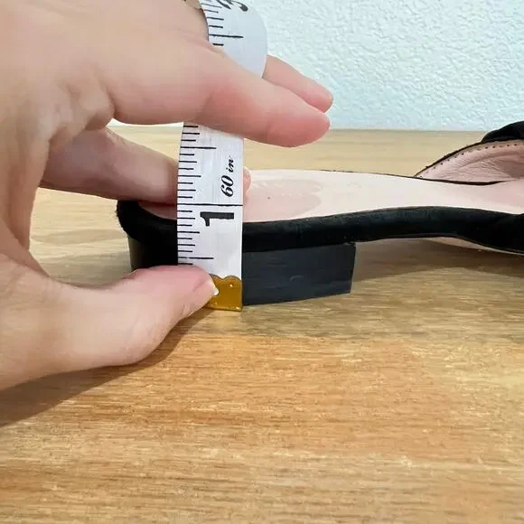 Kate Spade Faryn Black Suede Slip On Ruffle Mules Size 7.5 - Picture 13 of 15